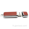 Logo personnalisé de lecteur flash USB en cuir